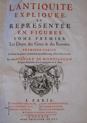 B. de Montfaucon, L’antiquité expliquèe (1719)