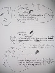dattiloscritto dell’Arte della fuga riportante correzioni per l’edizione 1990