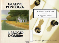 copertine delle due edizioni del Raggio d’ombra. Sia l’originaria del 1983 sia quella rivisitata nel 1988 (qui, in ristampa 2002)